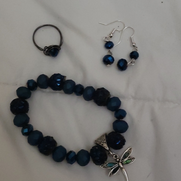 Blue dragonfly set - Picture 1 of 1